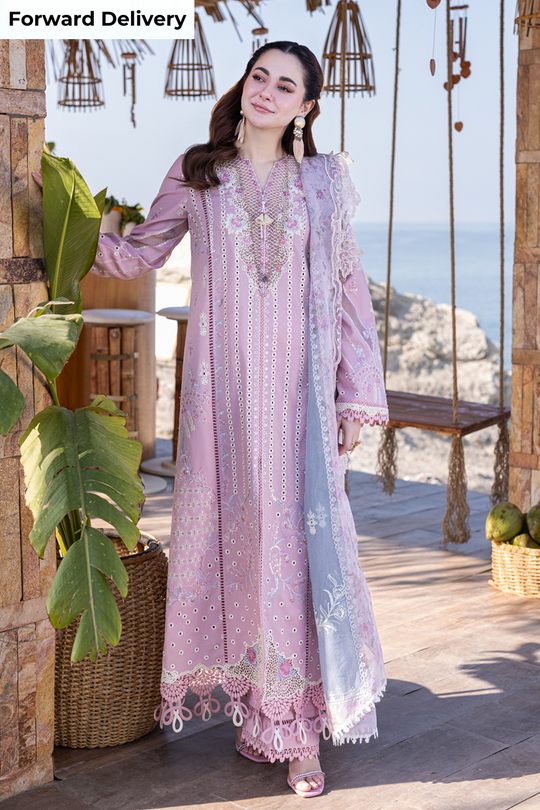 FP-10 LINA | 3Pc Unstitched Luxury Lawn Collection Sahil Kinare By Qalamkar