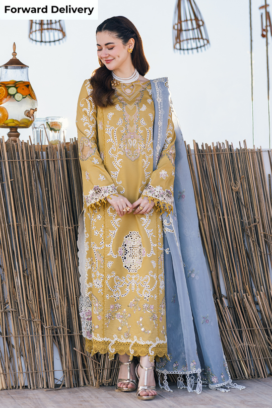 FP-03 SELMA | 3Pc Unstitched Luxury Lawn Collection Sahil Kinare By Qalamkar