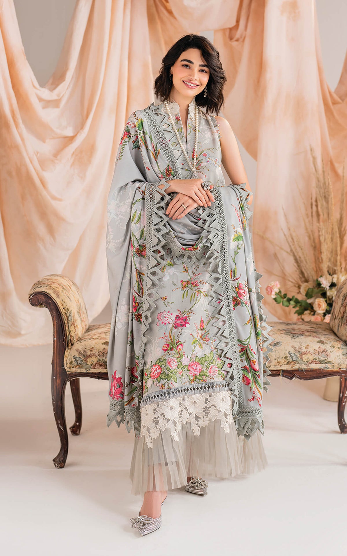 Frost-MW-09 | 3Pc Unstitched Suit Winter Meraki By Asifa & Nabeel