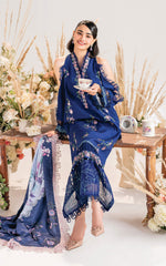 Frostbite-MW-03 | 3Pc Unstitched Suit Winter Meraki By Asifa & Nabeel