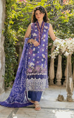 Ophelia - GKL-11 | 3Pc Unstitched Suit Embroidered Summer Gulkari By Asifa Nabeel
