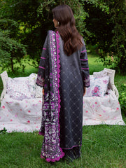 3-PC Unstitched Embroidered & Printed Khaddar Gardenia By Mahnur | GR-02