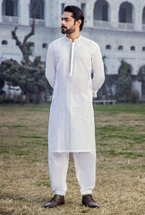 GZ-1403 | Semi-Stitched Summer White Series By Riwaj Men Swear