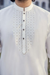 GZ-1404 | Semi-Stitched Summer White Series By Riwaj Men Swear