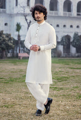 GZ-1404 | Semi-Stitched Summer White Series By Riwaj Men Swear