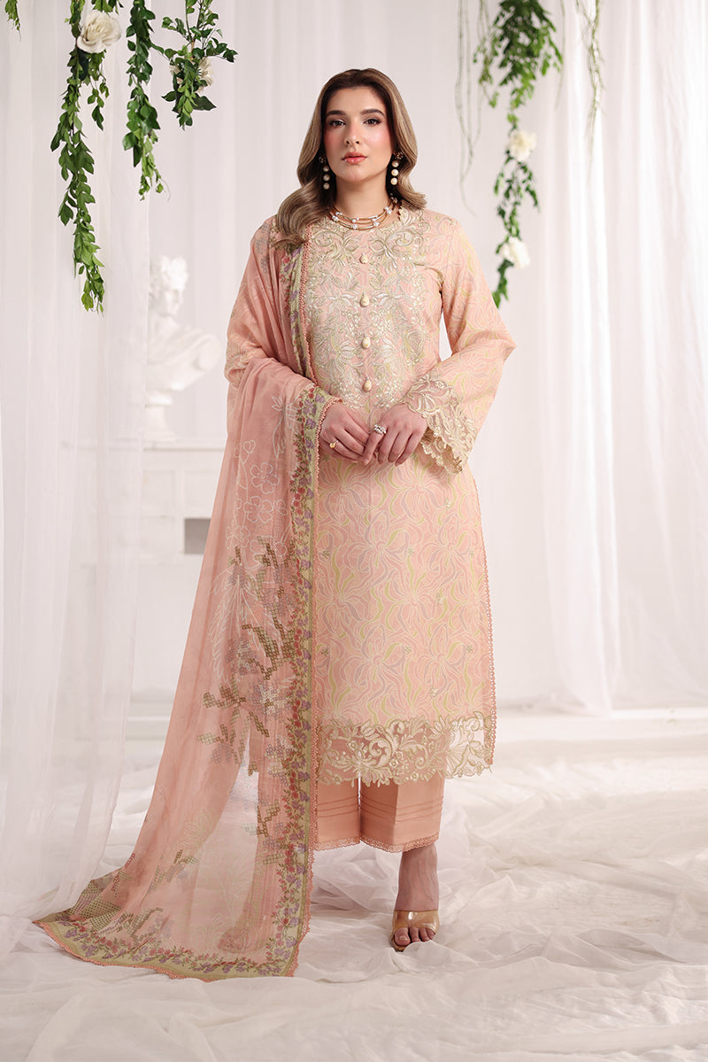 Gabriella | 3Pc Unstitched Suit Summer Embroidered Edit '26 Nova By Rang Rasiya