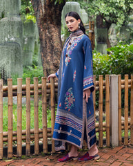 3-PC Unstitched Embroidered Karandi Symphony By Mushq | Granite Song