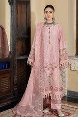 HL-17 Irsa | 3PC Unstitched Suit Luxury Lawn Kimora By Raeesa Premium