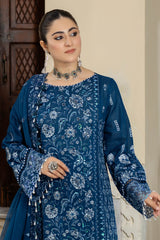 HL-19 Farheen | 3PC Unstitched Suit Luxury Lawn Kimora By Raeesa Premium