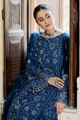 HL-19 Farheen | 3PC Unstitched Suit Luxury Lawn Kimora By Raeesa Premium