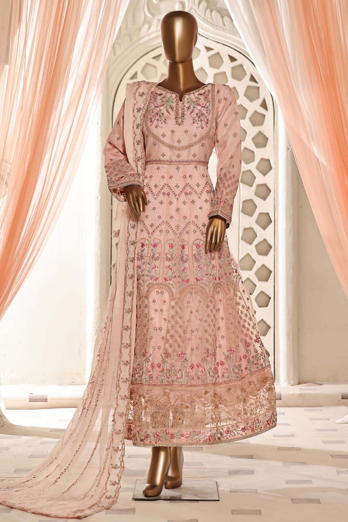 Pink - 3PC - Mahpara Festive Formals Stitched - Vol-03 by Sadabahar