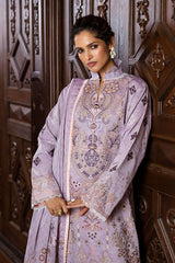 Theidara | 3Pc Unstitched Suit Jacquard Lawn 25 Seraph By Mushq