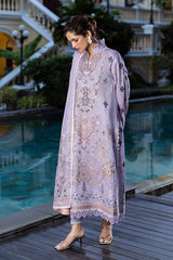 Theidara | 3Pc Unstitched Suit Jacquard Lawn 25 Seraph By Mushq