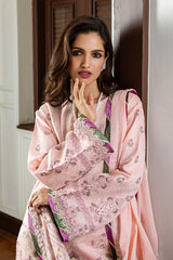 Lillian | 3Pc Unstitched Suit Jacquard Lawn 25 Seraph By Mushq