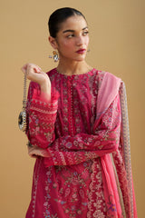 Unstitched 3-PC Embroidered Lawn Satori by Zara Shahjahan HIKARI - 7A