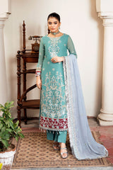 I-211 Nikhat | 3Pc Unstitched Suit Winter Luxury Chiffon Sitarah By Imrozia Premium