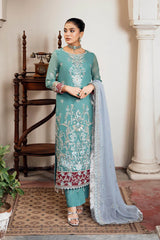 I-211 Nikhat | 3Pc Unstitched Suit Winter Luxury Chiffon Sitarah By Imrozia Premium