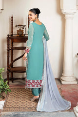 I-211 Nikhat | 3Pc Unstitched Suit Winter Luxury Chiffon Sitarah By Imrozia Premium