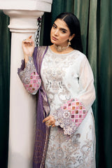 I-215 Zia | 3Pc Unstitched Suit Winter Luxury Chiffon Sitarah By Imrozia Premium