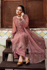 I-216 Parnoor | 3Pc Unstitched Suit Winter Luxury Chiffon Sitarah By Imrozia Premium