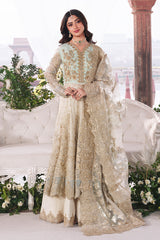3-PC Unstitched Embroidered Sajal Bridal By Imrozia Serene | Afsanay