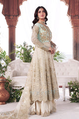 3-PC Unstitched Embroidered Sajal Bridal By Imrozia Serene | Afsanay