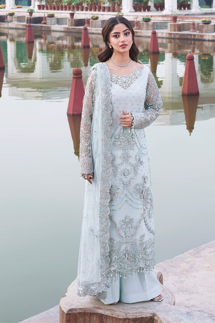 3-PC Unstitched Embroidered Sajal Bridal By Imrozia Serene | Aabshaar