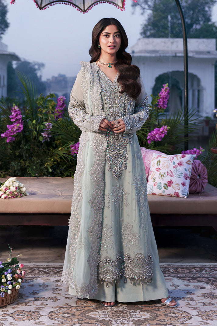 3-PC Unstitched Embroidered Sajal Bridal By Imrozia Serene | Chamak
