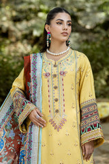 IPL - 06 Tabassum | 3PC Unstitched Lawn Collection Jaan e Ada By Imrozia Premium