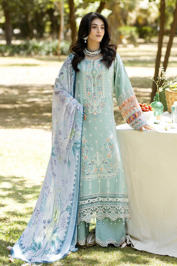 IPL - 09 Gul | 3PC Unstitched Lawn Collection Jaan e Ada By Imrozia Premium