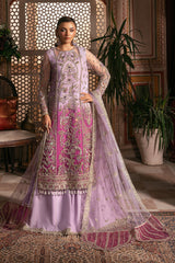 3-PC Unstitched Embroidered Handmade Embelishment Bridal Collection By Imrozia Serene | IB-49