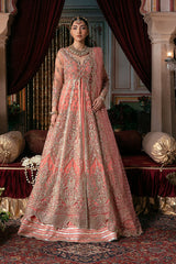 3-PC Unstitched Embroidered Handmade Embelishment Bridal Collection By Imrozia Serene | IB-50