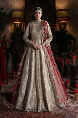 3-PC Unstitched Embroidered Handmade Embelishment Bridal Collection By Imrozia Serene | IB-53