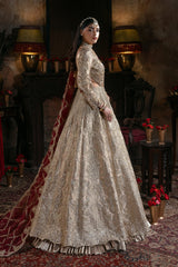 3-PC Unstitched Embroidered Handmade Embelishment Bridal Collection By Imrozia Serene | IB-53
