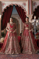 3-PC Unstitched Embroidered Handmade Embelishment Bridal Collection By Imrozia Serene | IB-54