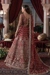 3-PC Unstitched Embroidered Handmade Embelishment Bridal Collection By Imrozia Serene | IB-54