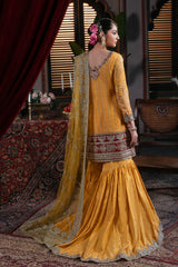 3-PC Unstitched Embroidered Handmade Embelishment Bridal Collection By Imrozia Serene | IB-55