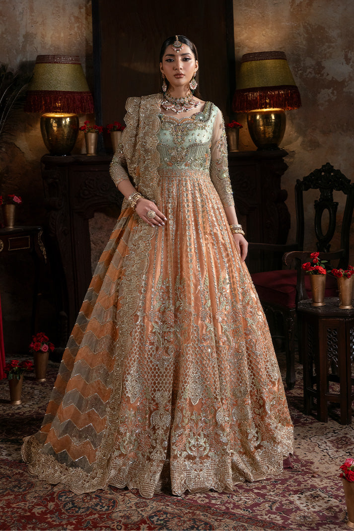 3-PC Unstitched Embroidered Handmade Embelishment Bridal Collection By Imrozia Serene | IB-56