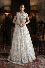 3-PC Unstitched Embroidered Handmade Embelishment Bridal Collection By Imrozia Serene | IB-57