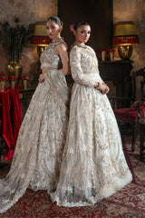 3-PC Unstitched Embroidered Handmade Embelishment Bridal Collection By Imrozia Serene | IB-57