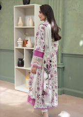 3-PC Unsttiched Embroidered Printed Lawn Shezlin By Johra | JS-648