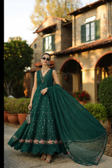 3-PC Unstitched Schiffli Embroidered Lawn Noor By Saadia Asad | D6 - B - Zelina