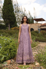 3-PC Unstitched Schiffli Embroidered Lawn Noor By Saadia Asad | D9 - A - Velisse