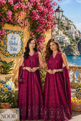 3-PC Unstitched Embroidered Lawn Schiffli Laserkari By Saadia Asad | D4