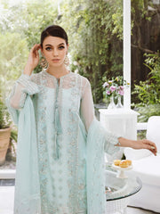 Saad Shaikh Ella Unstitched Embroidered Luxury Chiffon 3Pc Suit DSG-01