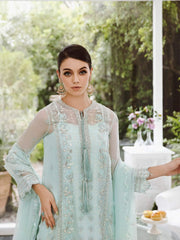 Saad Shaikh Ella Unstitched Embroidered Luxury Chiffon 3Pc Suit DSG-01