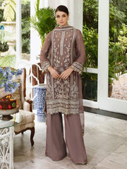 Saad Shaikh Ella Unstitched Embroidered Luxury Chiffon 3Pc Suit DSG-05