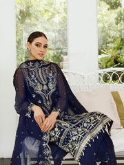 Saad Shaikh Ella Unstitched Embroidered Luxury Chiffon 3Pc Suit DSG-10