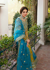 3-PC Unstitched Embroidered Hand Embellished By Akbar Aslam | Davina