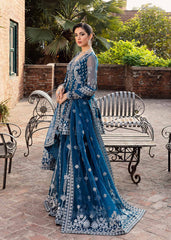 3-PC Unstitched Embroidered Hand Embellished By Akbar Aslam | Nayara